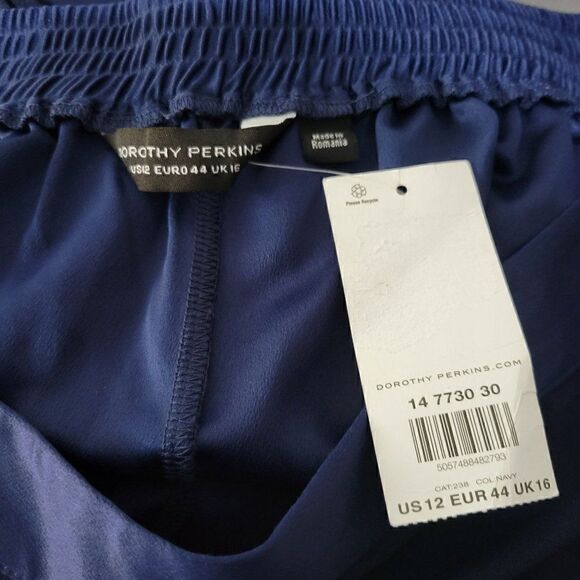 Dorothy Perkins Blue Cropped Pants (Size 12) - Picture 4 of 5